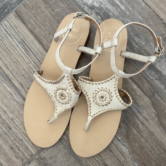 JACK ROGERS Maci Leather Sandals size 9 - Picture 4 of 7